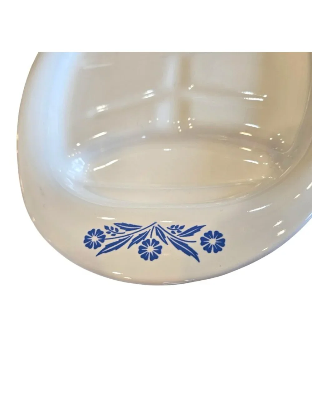 Corning Ware Blue Cornflower Oval Meat Platter Serving Tray P-19